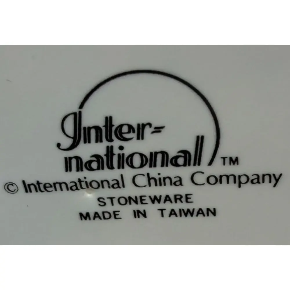 International China Company Salt and Pepper Shakers Capri Pattern